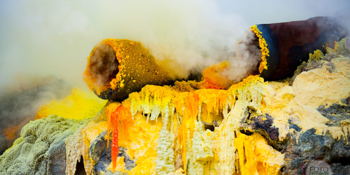 Kawah Ijen kráter Ďáblovo zlato fotoexpedice