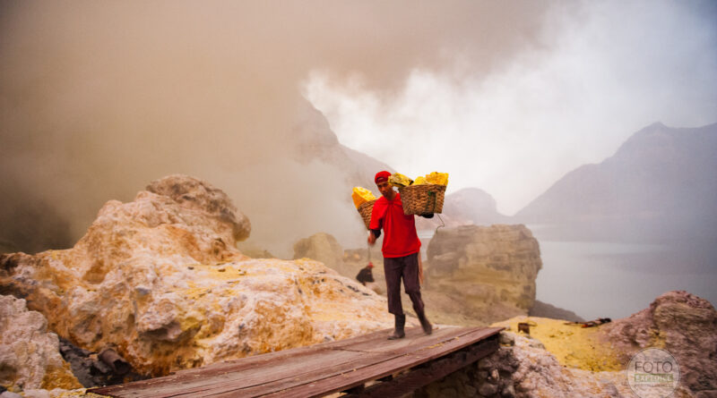 Kawah Ijen kráter Ďáblovo zlato fotoexpedice