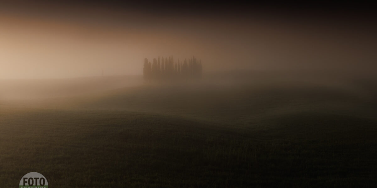 Mlhy v Toskánsku a fotografický ráj