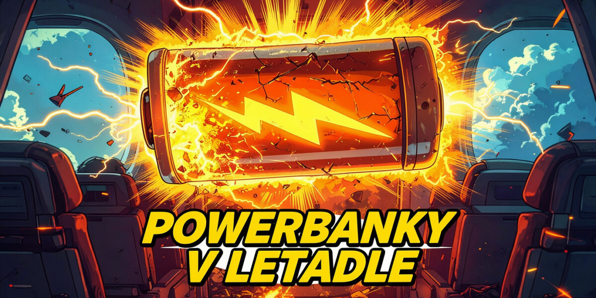 Letadlo baterie powerbanka