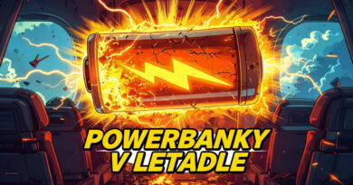 Letadlo baterie powerbanka