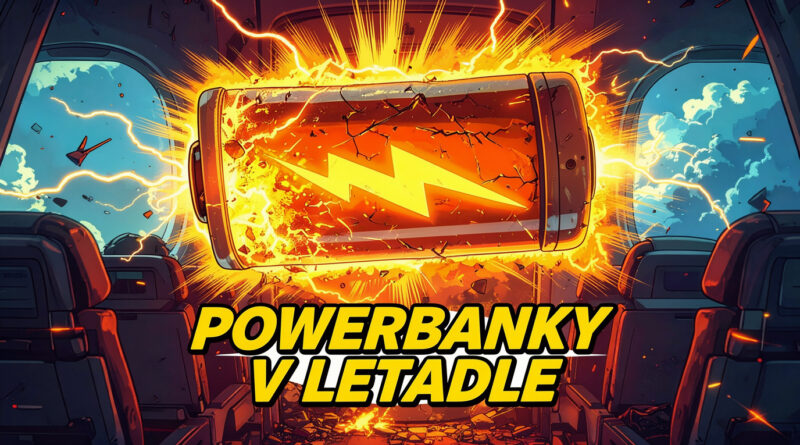 Letadlo baterie powerbanka